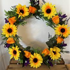 Sunflower Door Wresth 