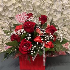 Half Dozen Red Roses