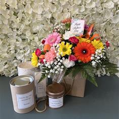 Mothers Day Candles &amp; Flower gift bag