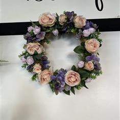 Rose &amp; Hydrangea Door Wreath