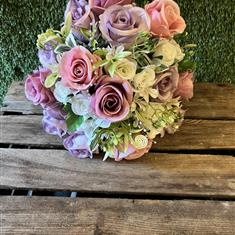 Pink and lilac rose 