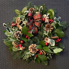 Fresh Natural Door Wreath